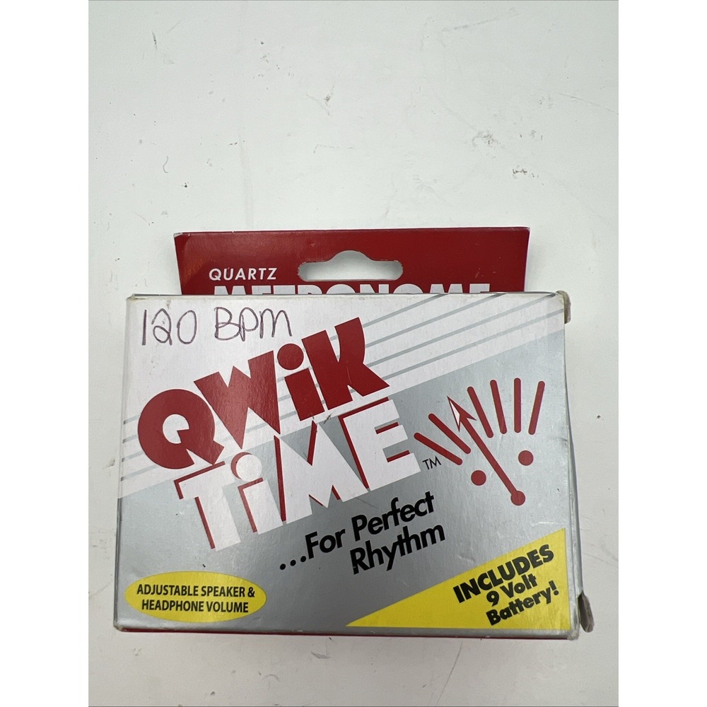 Qwik Time QT3 Quartz METRONOME For Perfect Rhythm Digital Display Range‎ 40-250